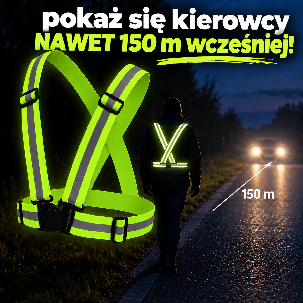 WidziMiś - szelki odblaskowe 1